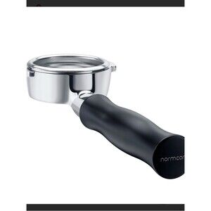 Normcore Portafilter Handle in Black and Stainless Steel Fits E61, Flair 58, ECM